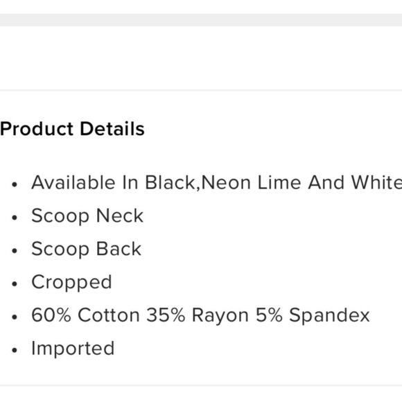 FASHION Nova Keep It Simple Black Crop Tank. Size S. NWOT P325 - Picture 6 of 7